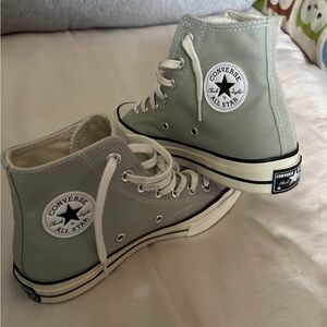 Converse Sage Green High-Top Sneakers